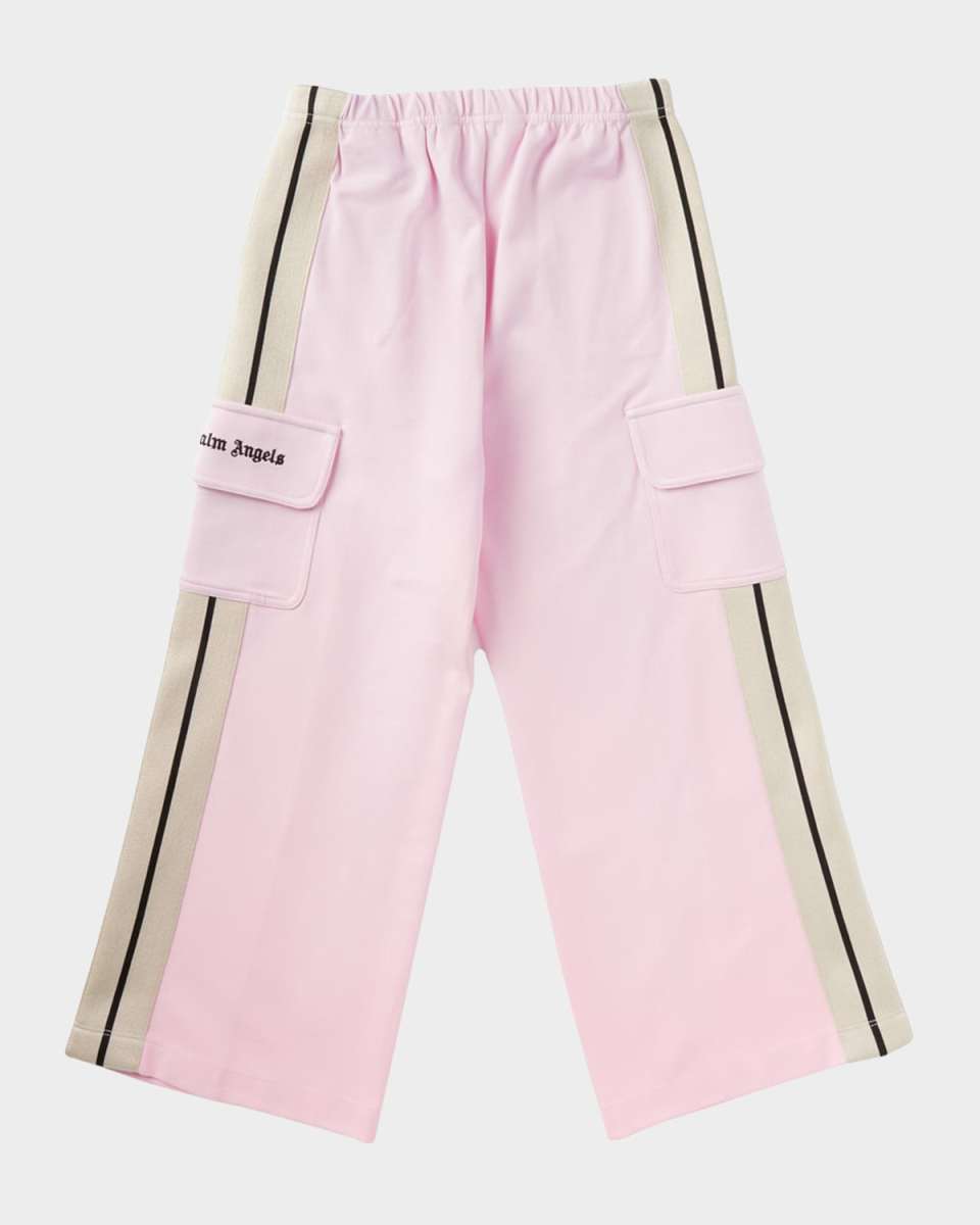 Girl's Wide Leg Track Cargos, Size